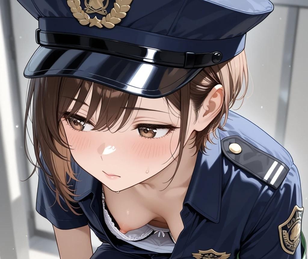 6枚:近距離から見る胸チラ