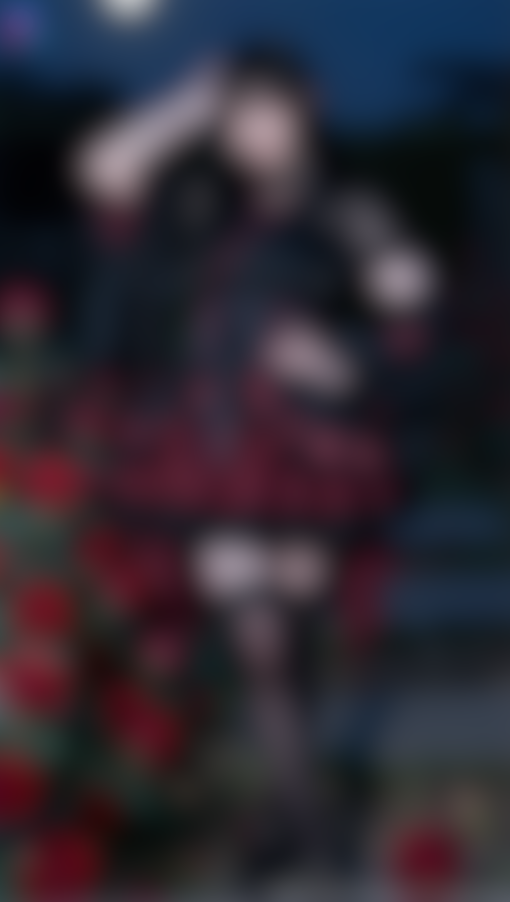 【4K】クリムゾンレッド・ゴシックドレス