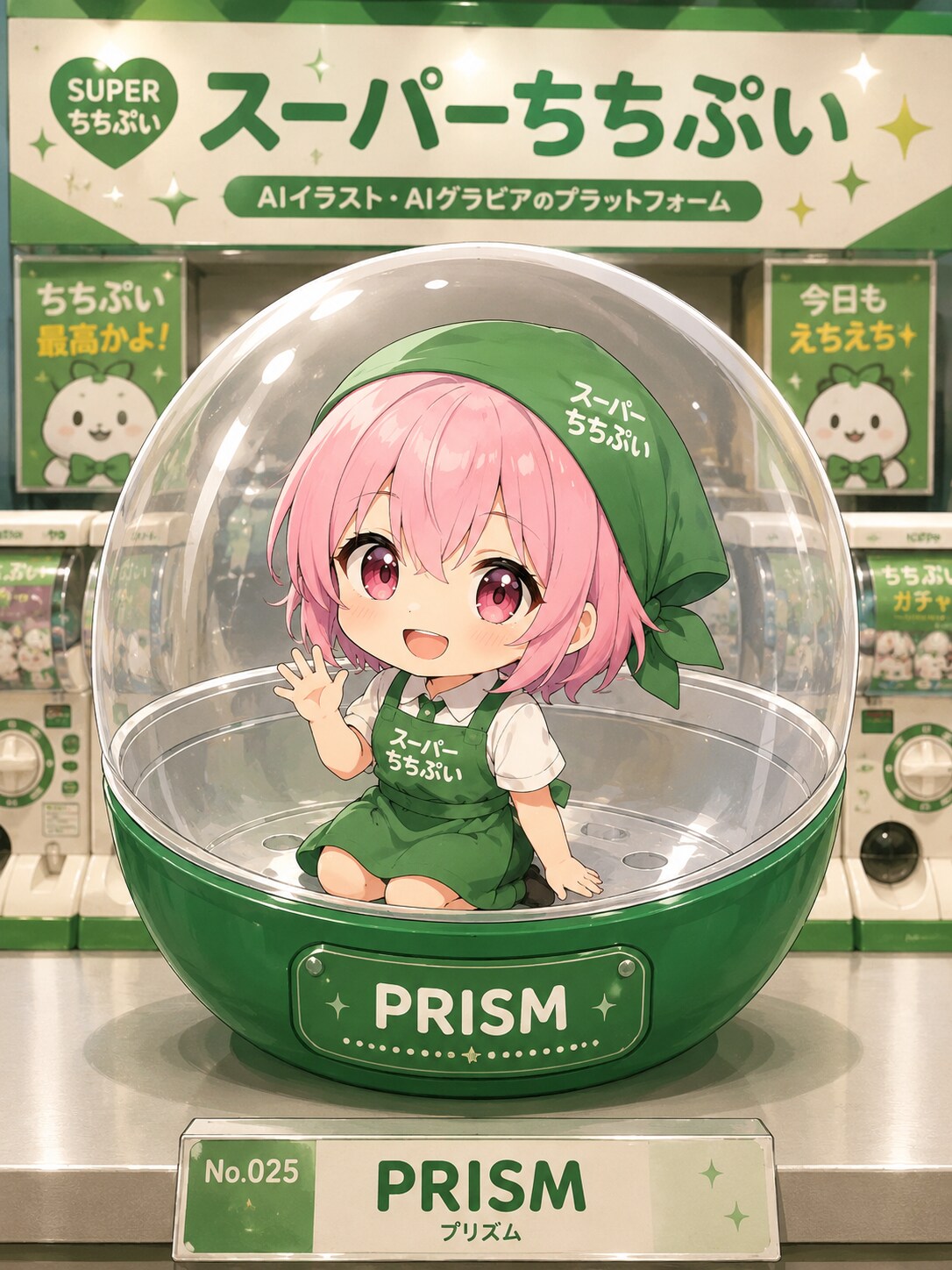 PRISMちゃんとTULIPちゃんのボツ画像