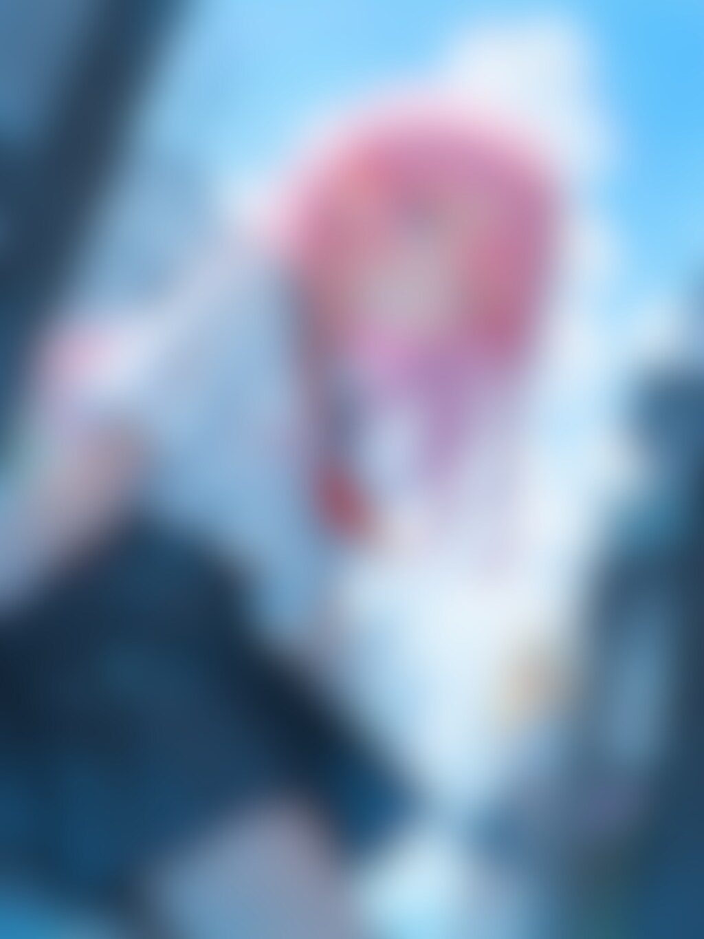 雨上がりの虹と少女