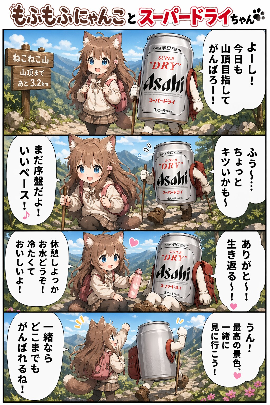 小さな女の子とスーパードライな日常(ハイキング編)