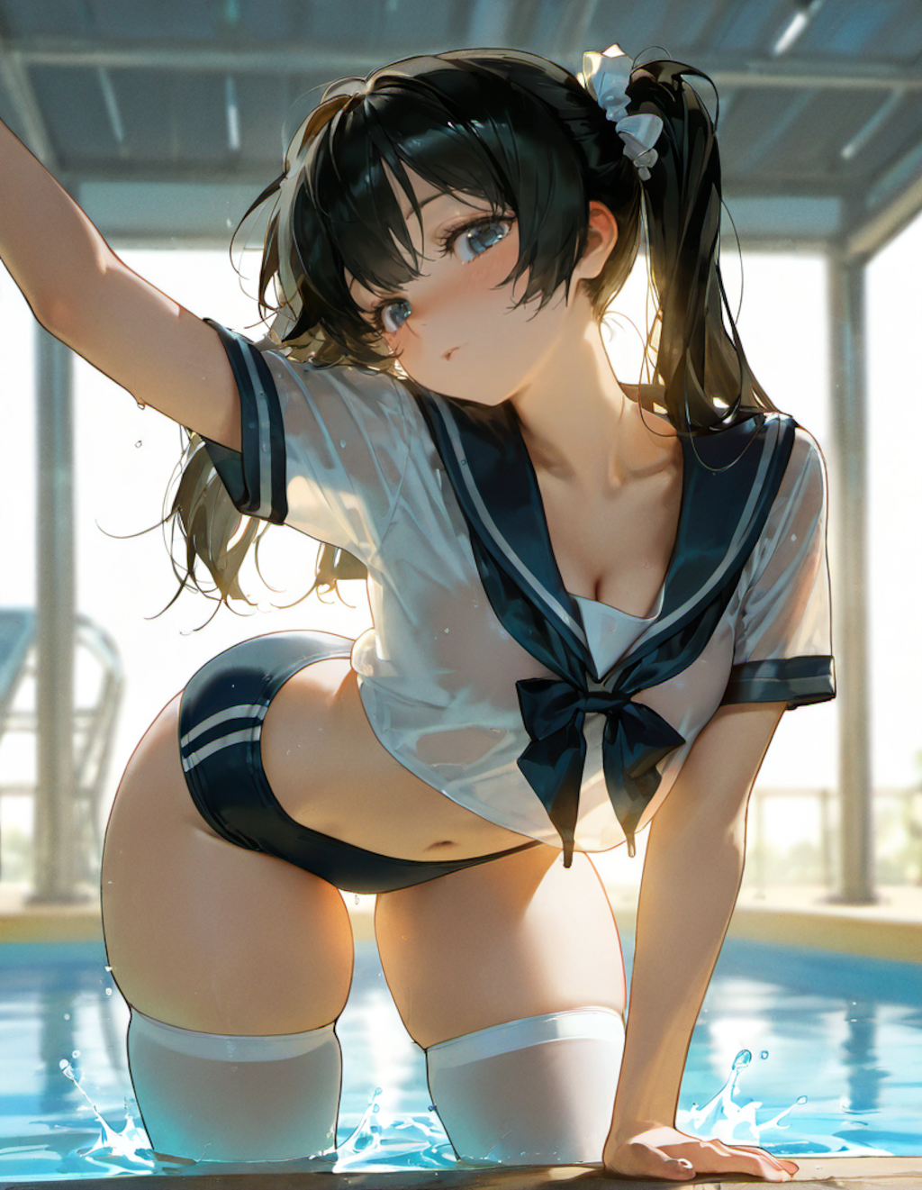 ブルセラでプール