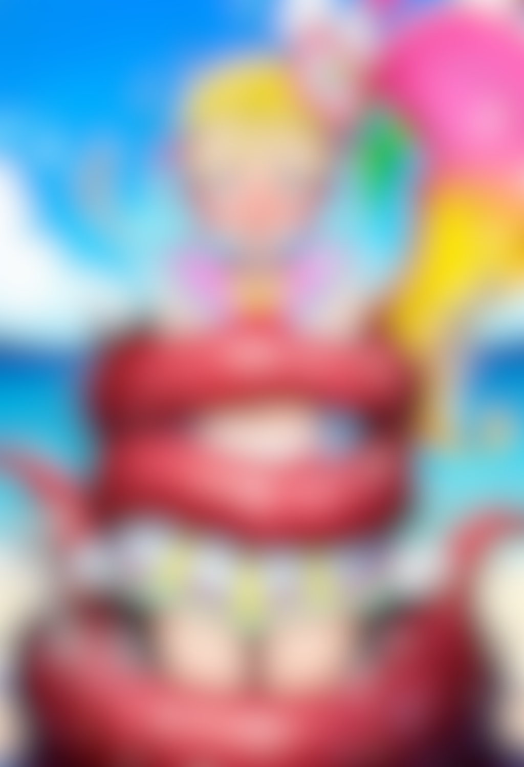 海辺で触手にきつく締め上げられて敗北する○ロピカル～ジュ!○リキュア_前編