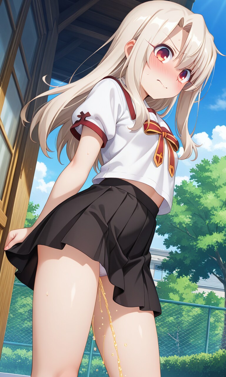 蔵出しおしっこお漏らしチャレンジ【イ〇ヤ】（制服）その2