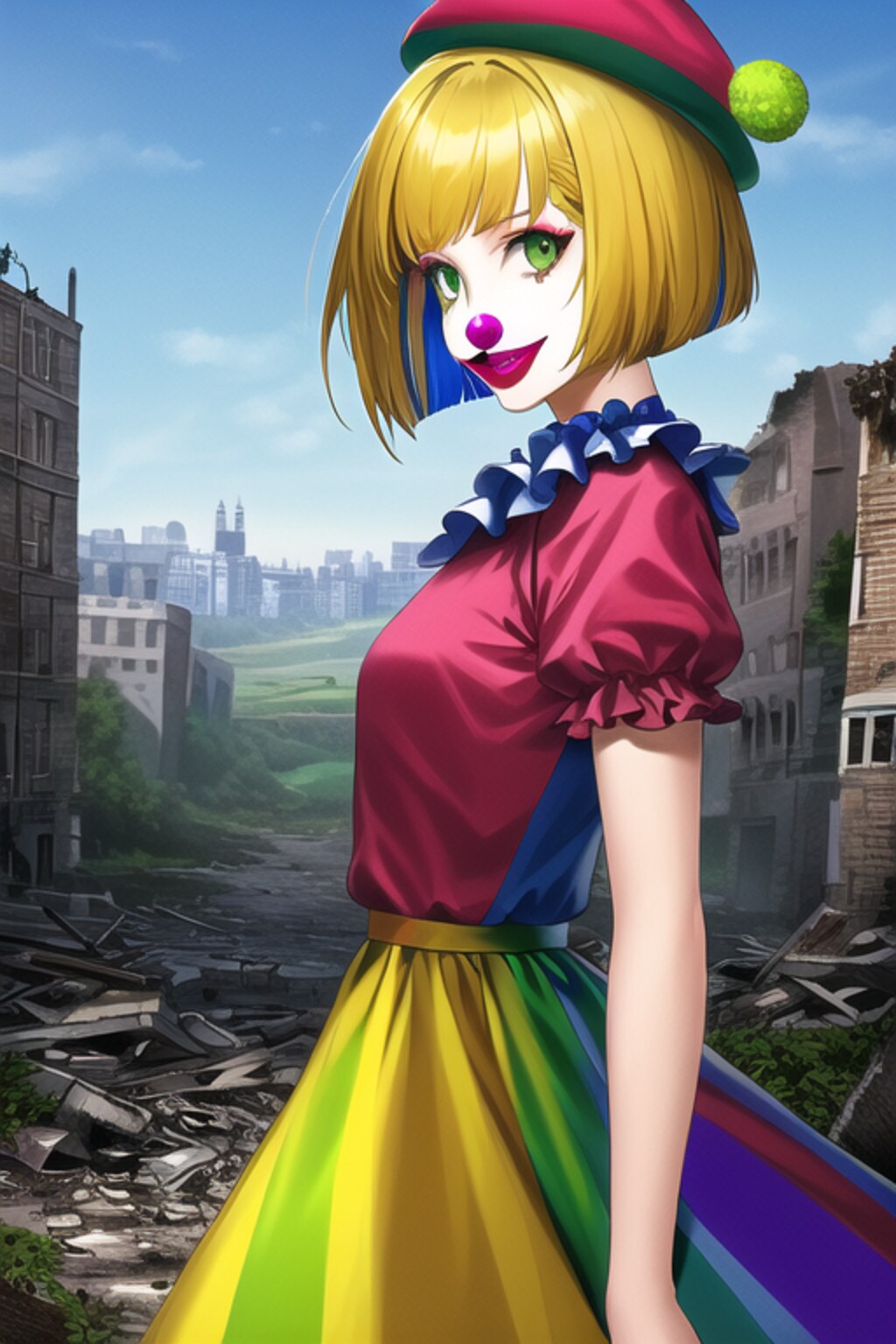 廃墟とピエロ