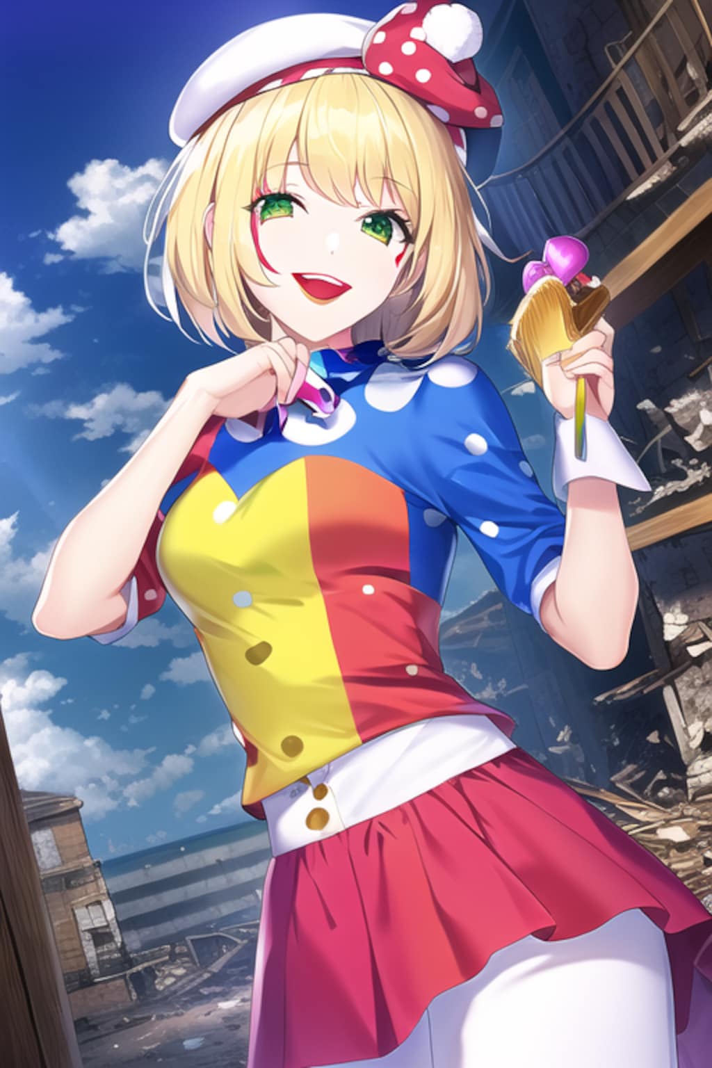 廃墟とピエロ