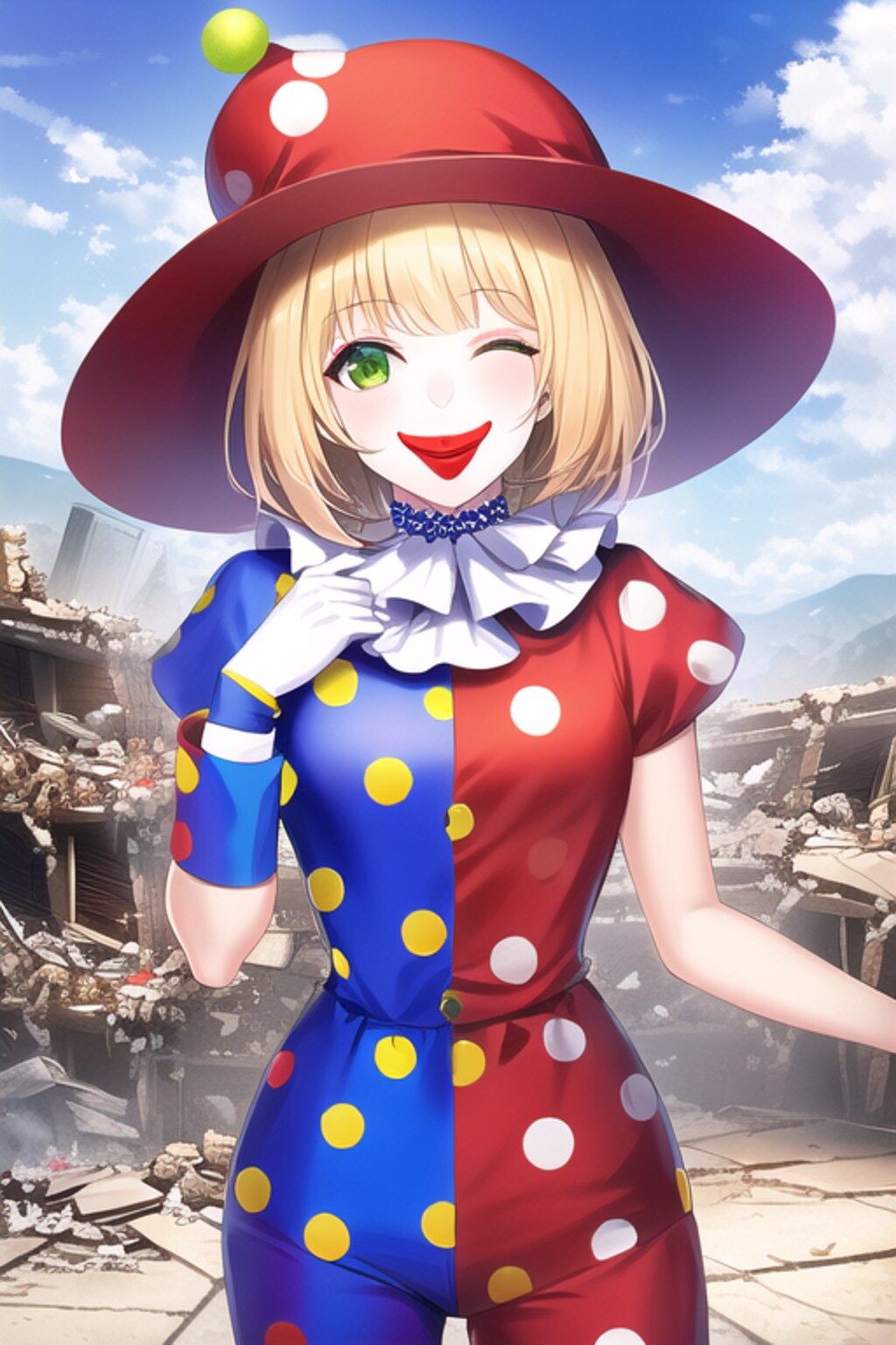 廃墟とピエロ