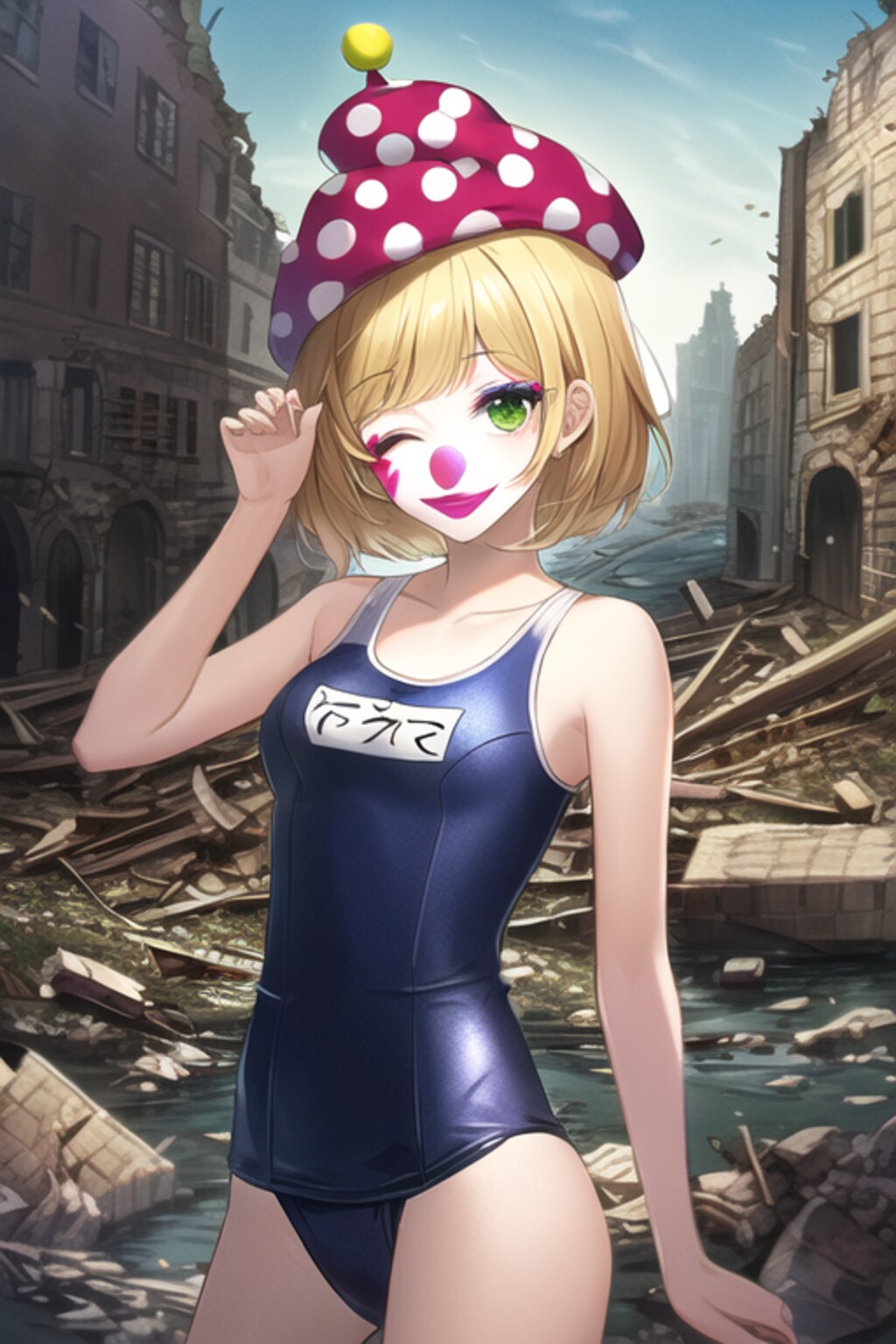 廃墟とピエロ