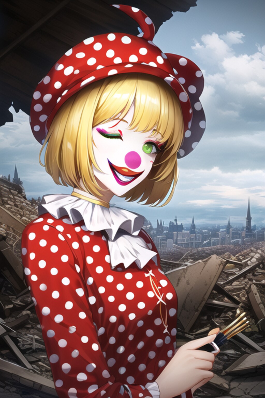 廃墟とピエロ