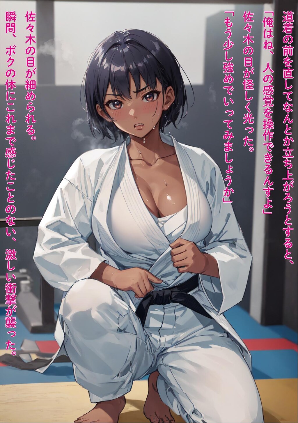 辱められたい願望の巨乳格闘娘が、強制＆連続絶頂、中出し快楽堕ち【旧作/体験版】