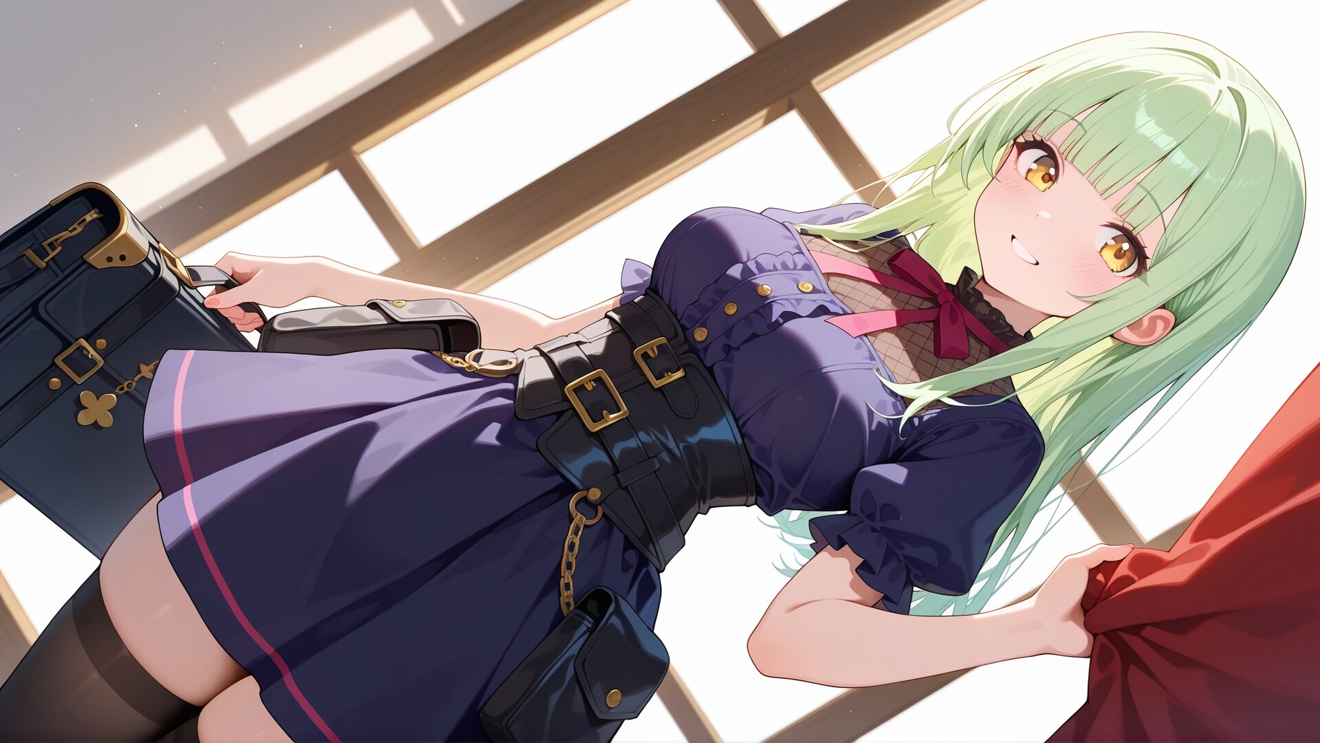 ゴスロリ風旅者コーデ