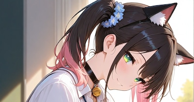 黒猫×制服