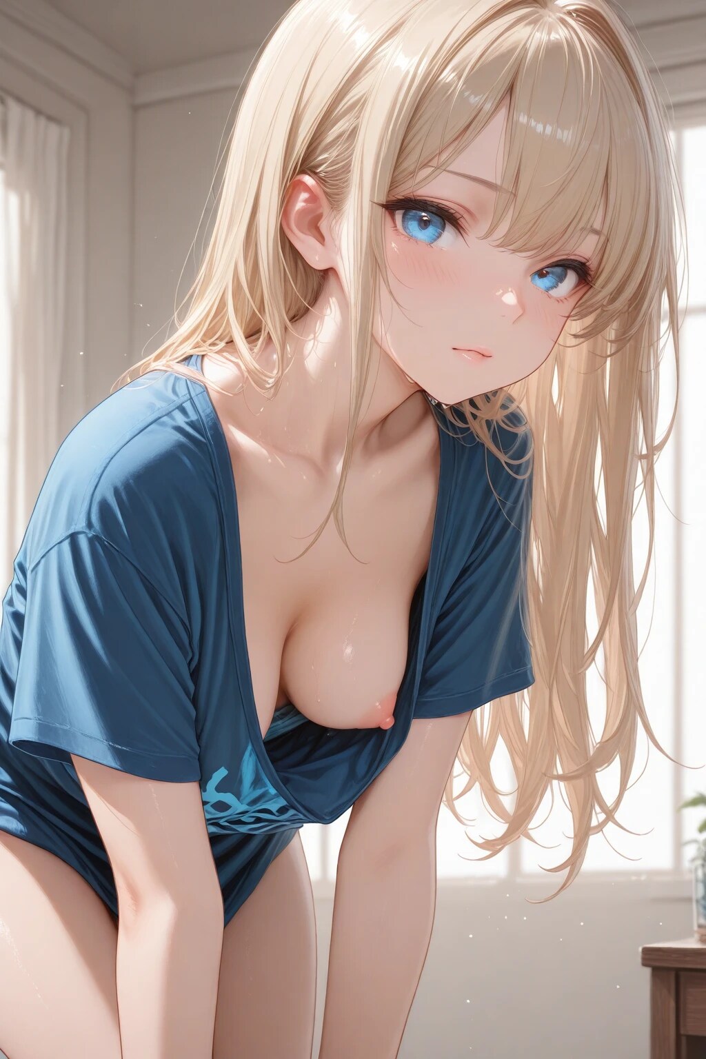 23枚:ノーブラ胸チラ