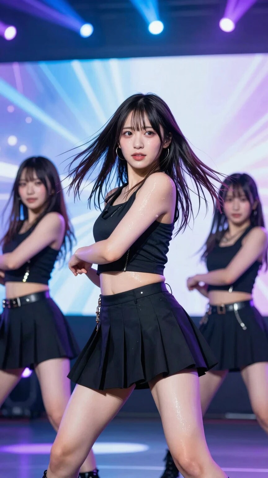 アイドルのステージ披露