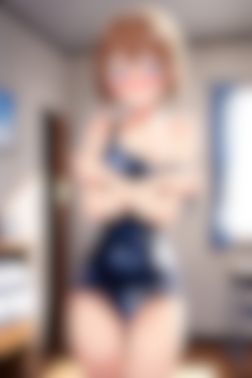 僕の見ている前でスク水に着替えて貰いました(11)