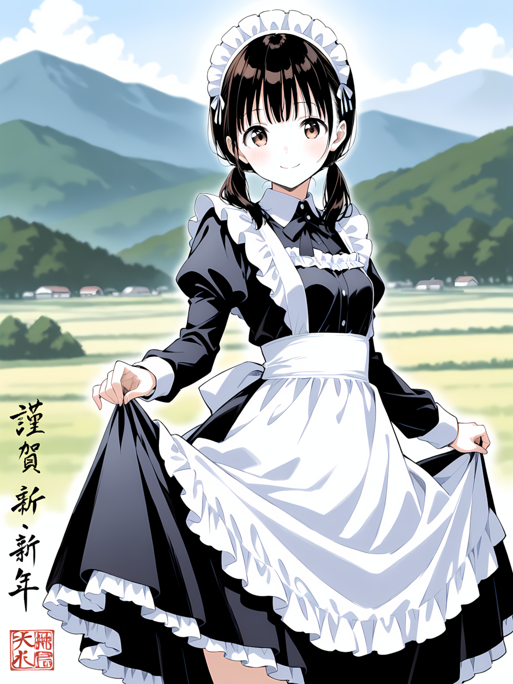 あけましておめでとうございます 別イラスト１／２