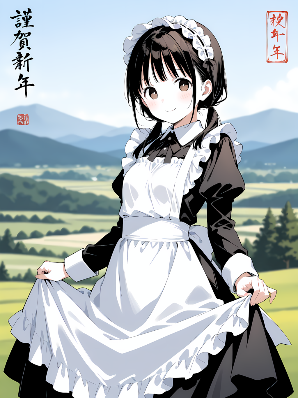 あけましておめでとうございます 別イラスト１／２