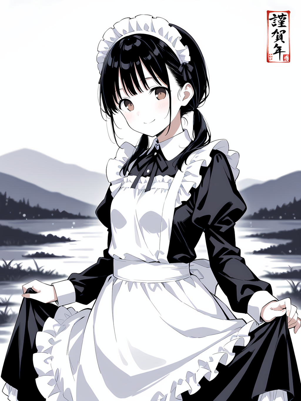 あけましておめでとうございます 別イラスト１／２