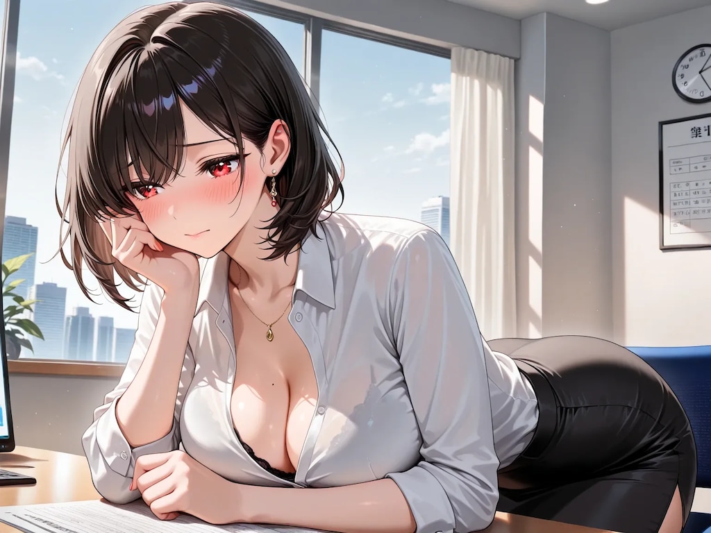 11枚：会社で脱がないグラビア撮影