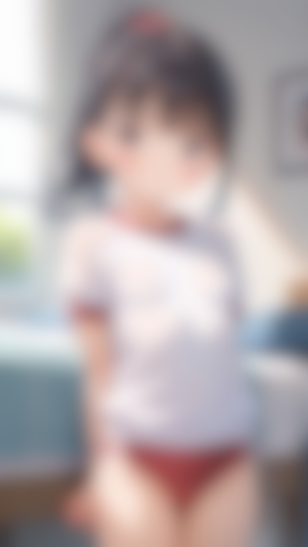 体操服〇リJ〇ちゃんたちにお願い（ノーブラ＆ブルマ脱ぎ＆お〇んこ見せ）【１8枚】