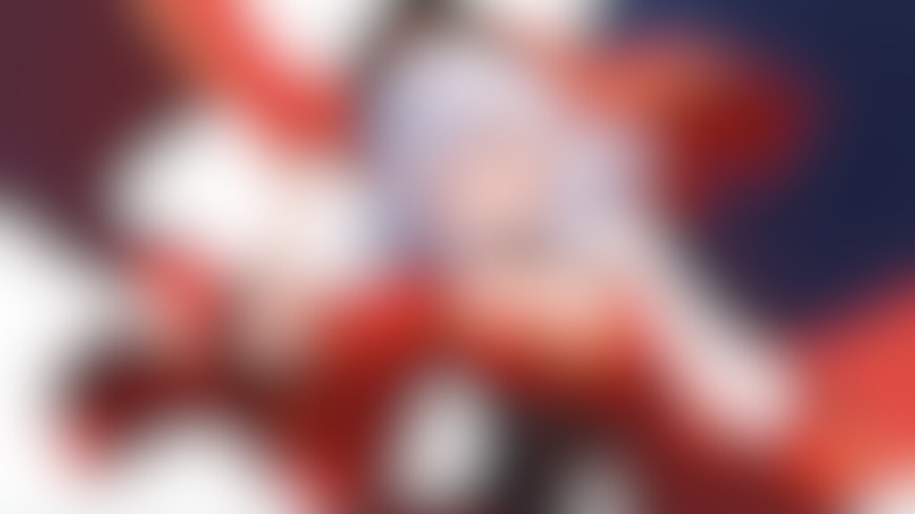 紅の韓服コーデ