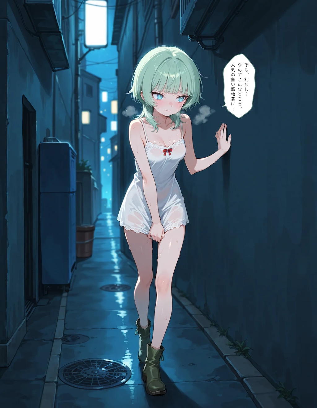 【漫画】深夜にケモ耳化してしまう少女chan！前編