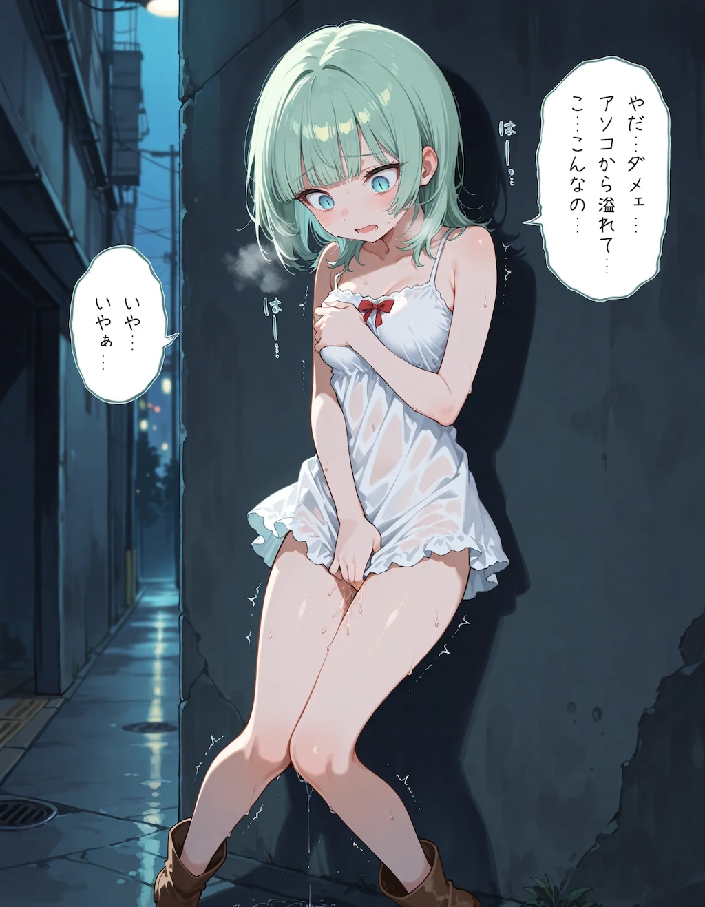 【漫画】深夜にケモ耳化してしまう少女chan！前編