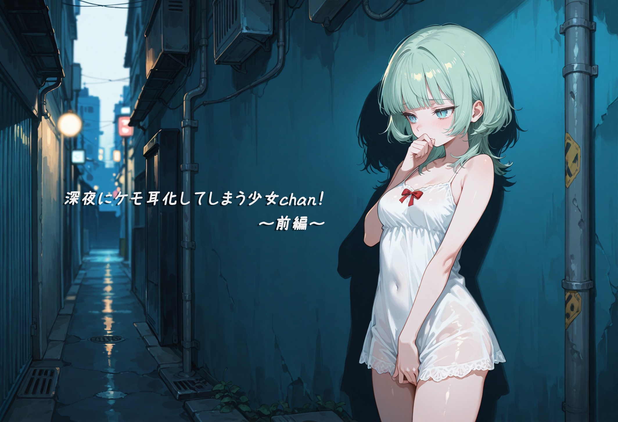 【漫画】深夜にケモ耳化してしまう少女chan！前編