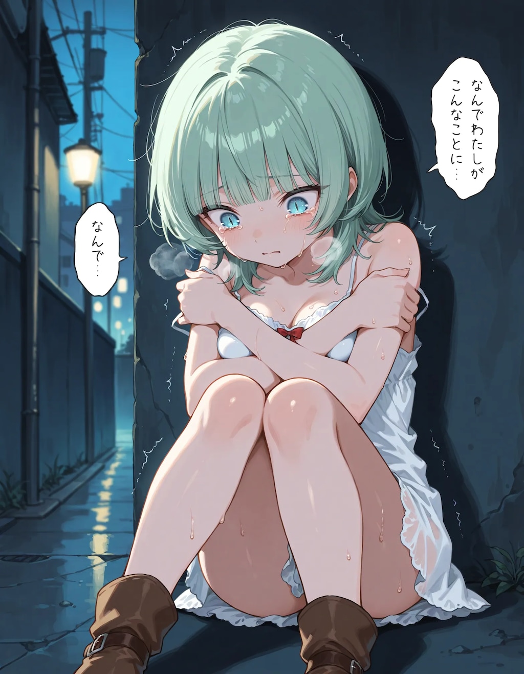 【漫画】深夜にケモ耳化してしまう少女chan！前編