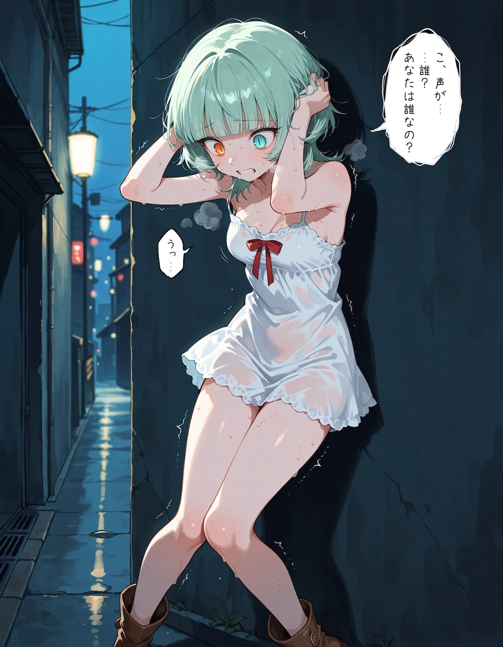 【漫画】深夜にケモ耳化してしまう少女chan！前編