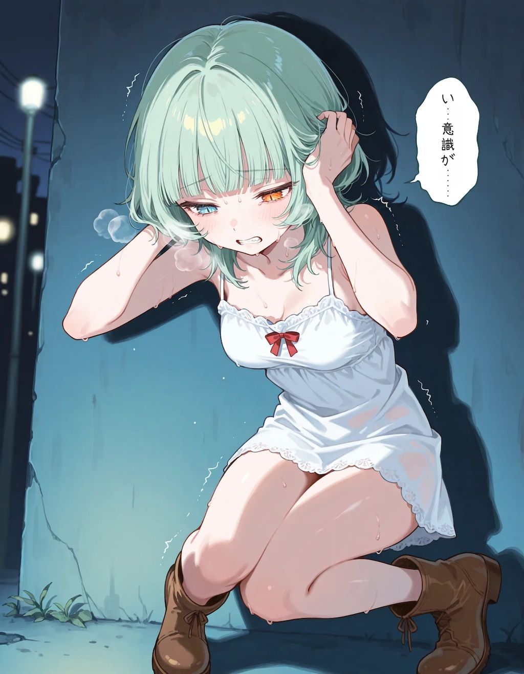 【漫画】深夜にケモ耳化してしまう少女chan！前編