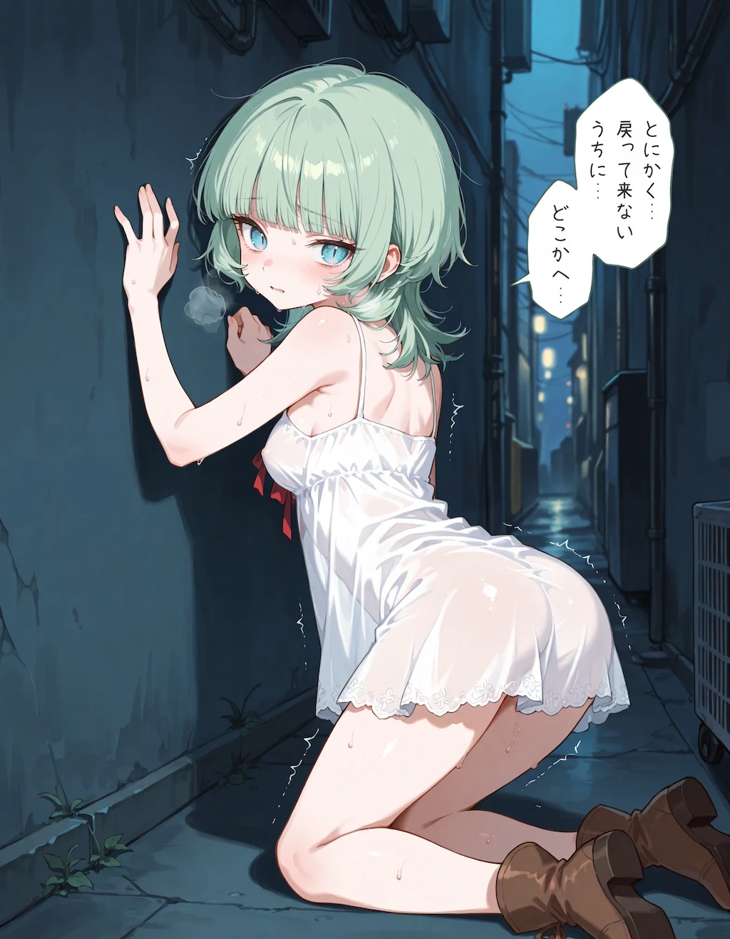 【漫画】深夜にケモ耳化してしまう少女chan！前編