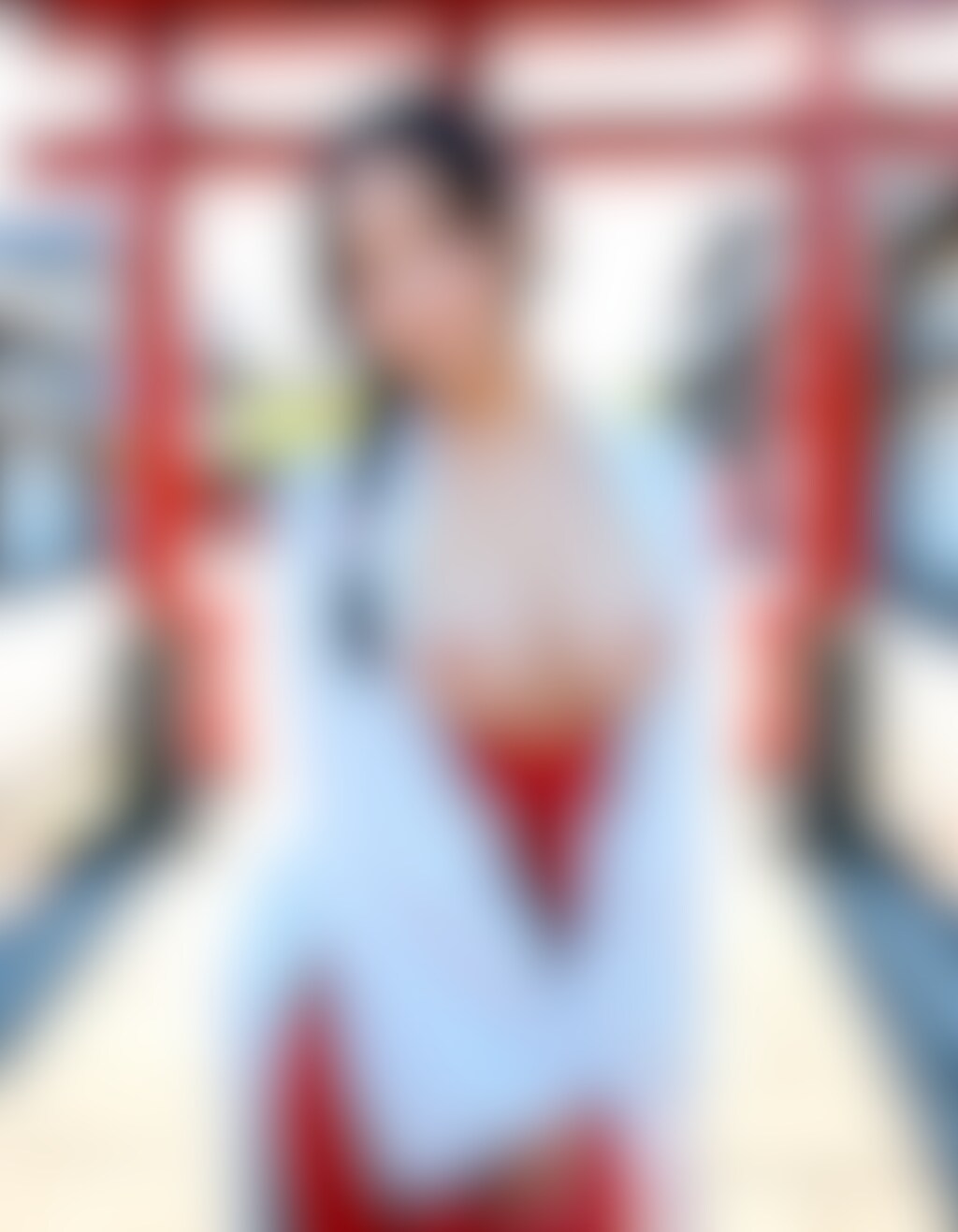 お胸と巫女服とか