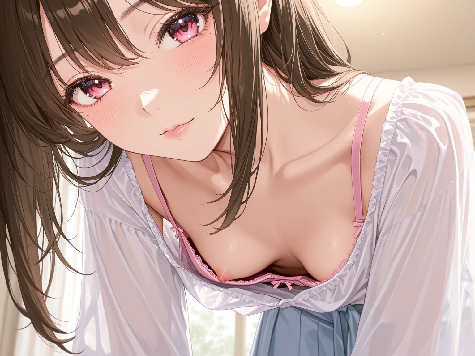 25枚:はみ出し系の胸チラ