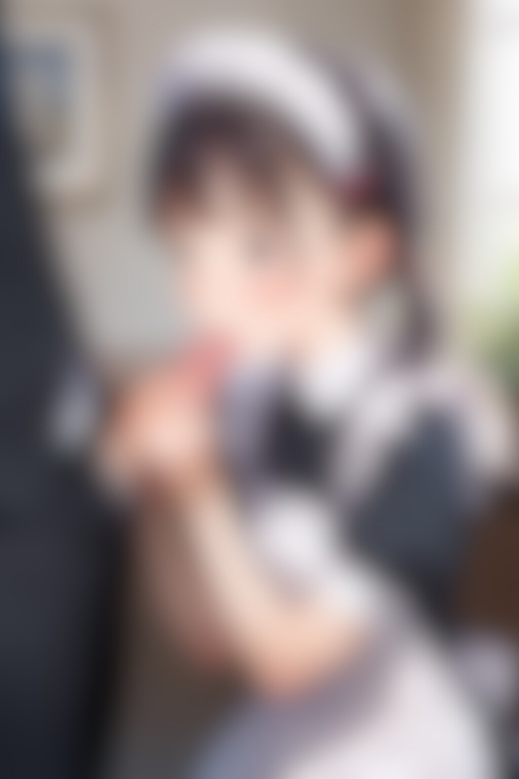 メイド姿の〇リ〇リJ〇ちゃんたちにフェラしてもらう（6枚）