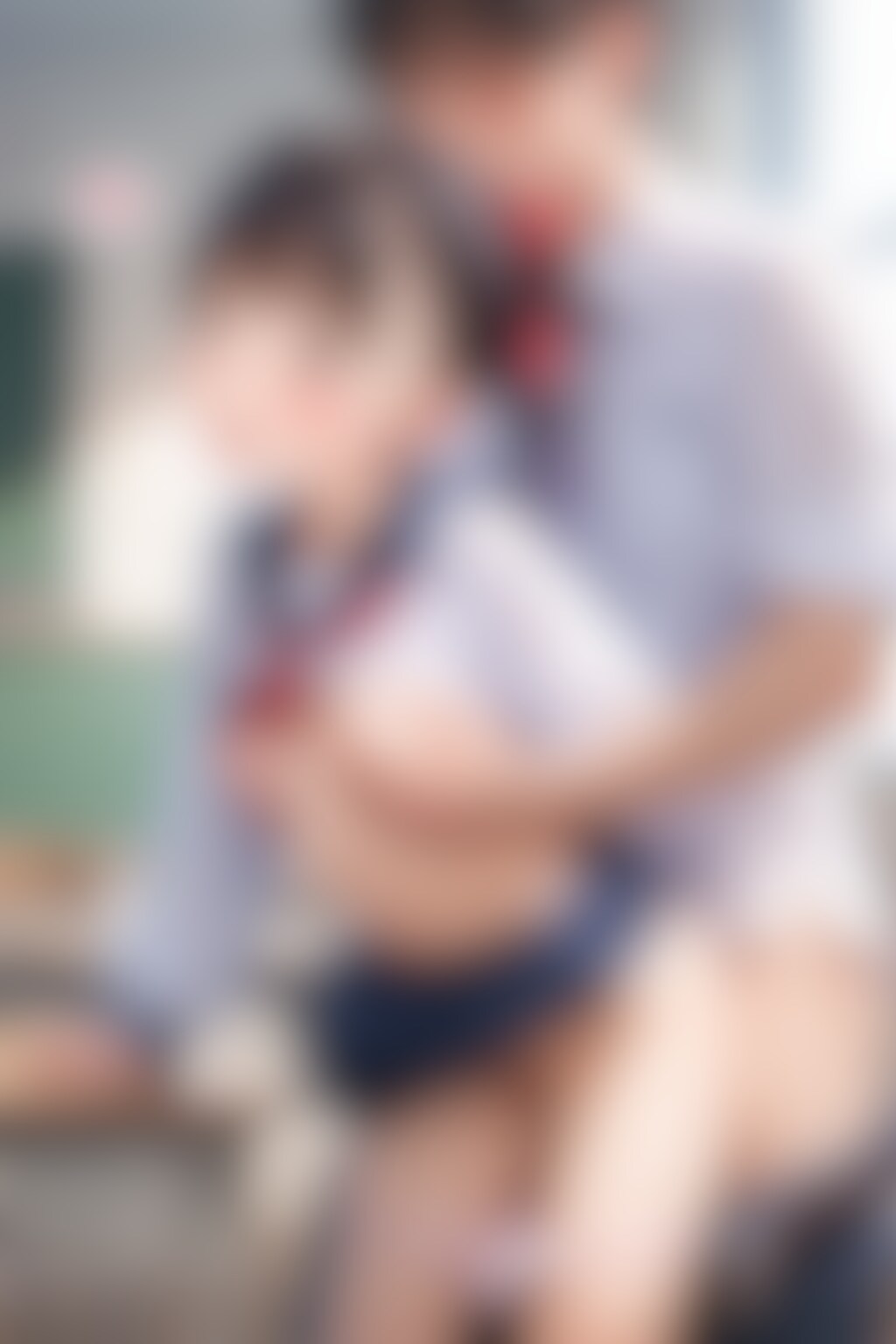 放課後の教室でセーラー服〇リJ〇ちゃんたちに立ちバック（6枚）