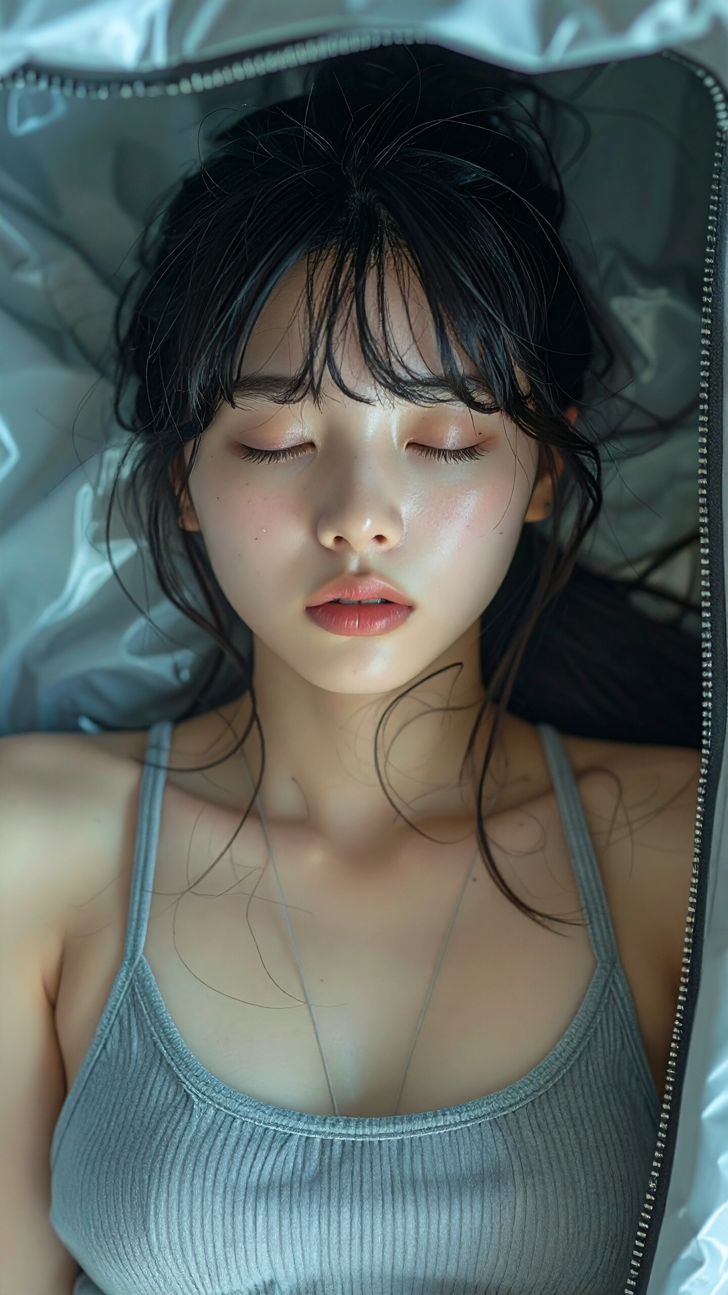 収納下着少女