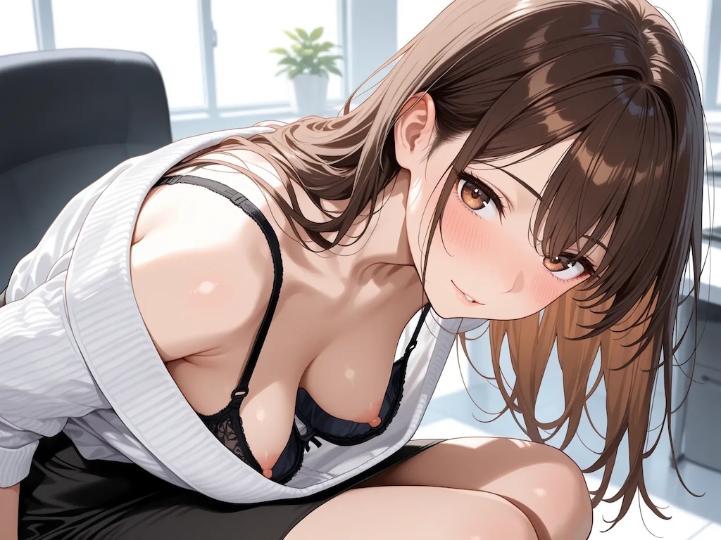 40枚:在庫放出:胸チラのプロンプト実験作　ボツ含む