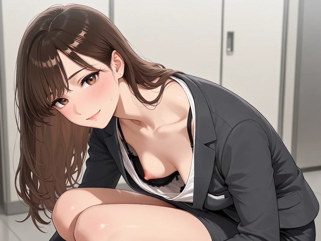 40枚:在庫放出:胸チラのプロンプト実験作　ボツ含む