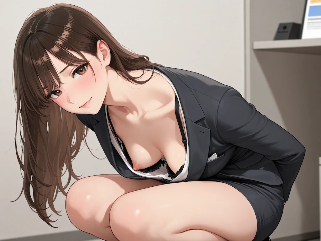 40枚:在庫放出:胸チラのプロンプト実験作　ボツ含む