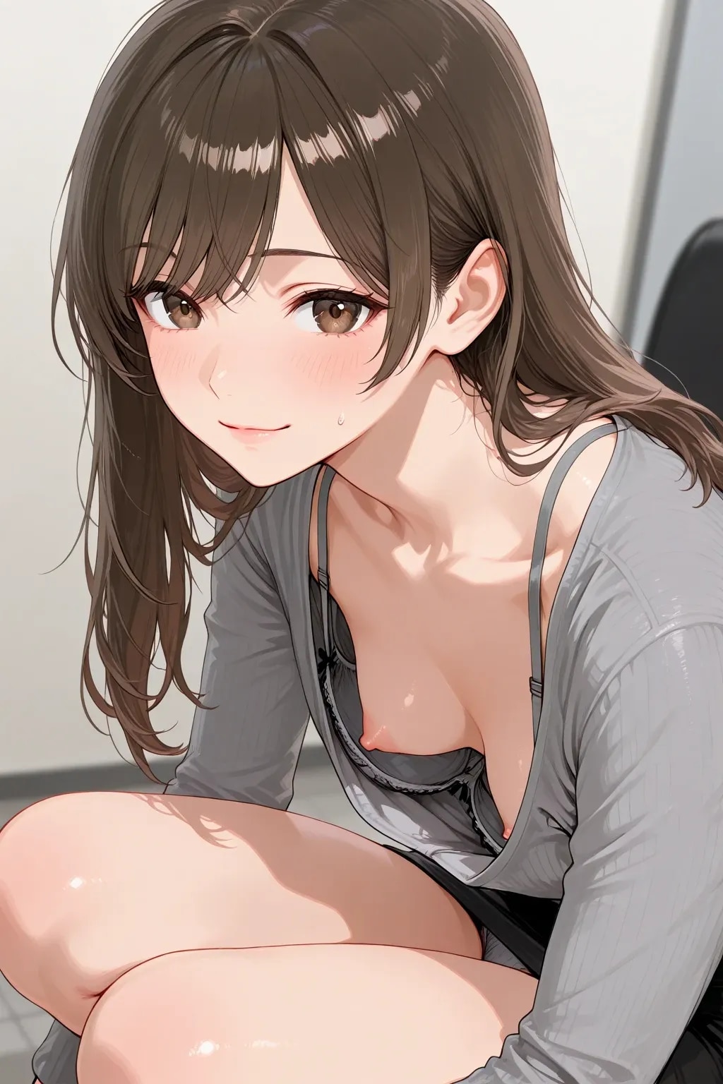 40枚:在庫放出:胸チラのプロンプト実験作　ボツ含む