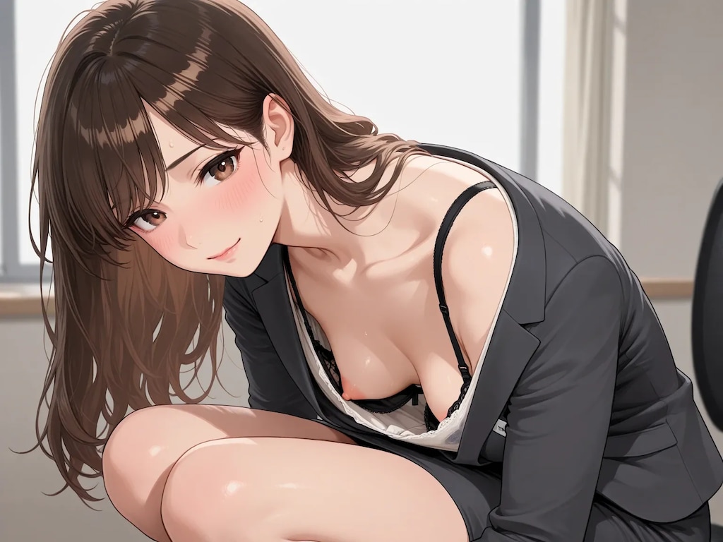 40枚:在庫放出:胸チラのプロンプト実験作　ボツ含む