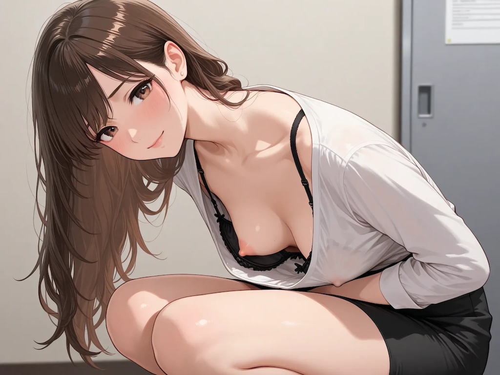 40枚:在庫放出:胸チラのプロンプト実験作　ボツ含む