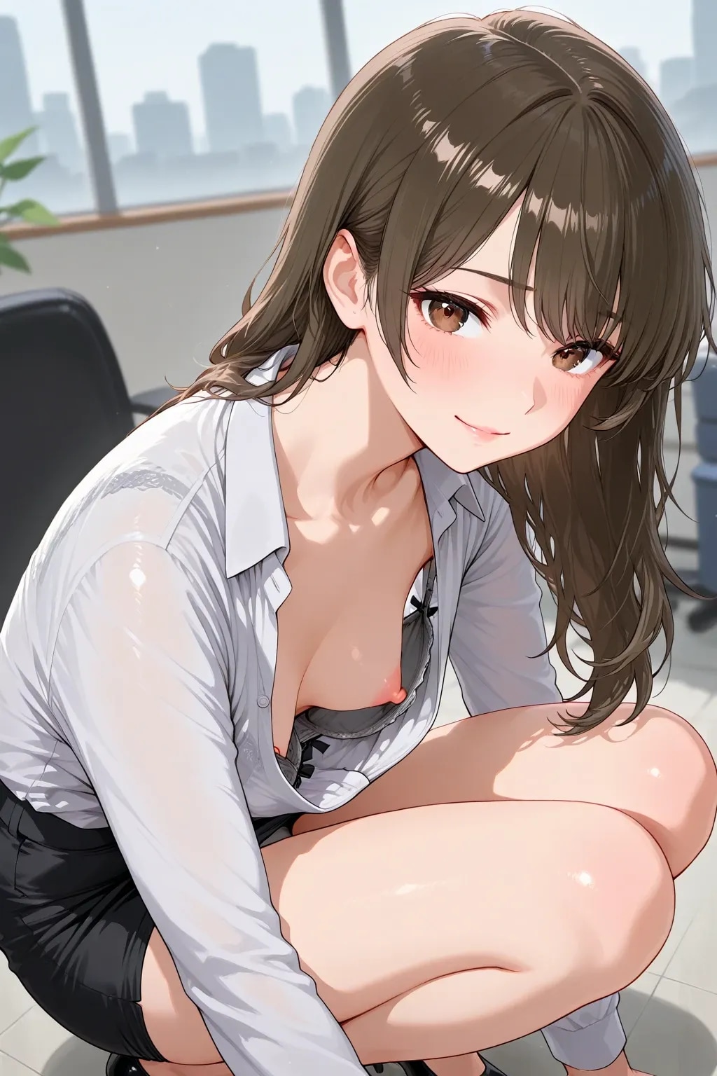 40枚:在庫放出:胸チラのプロンプト実験作　ボツ含む