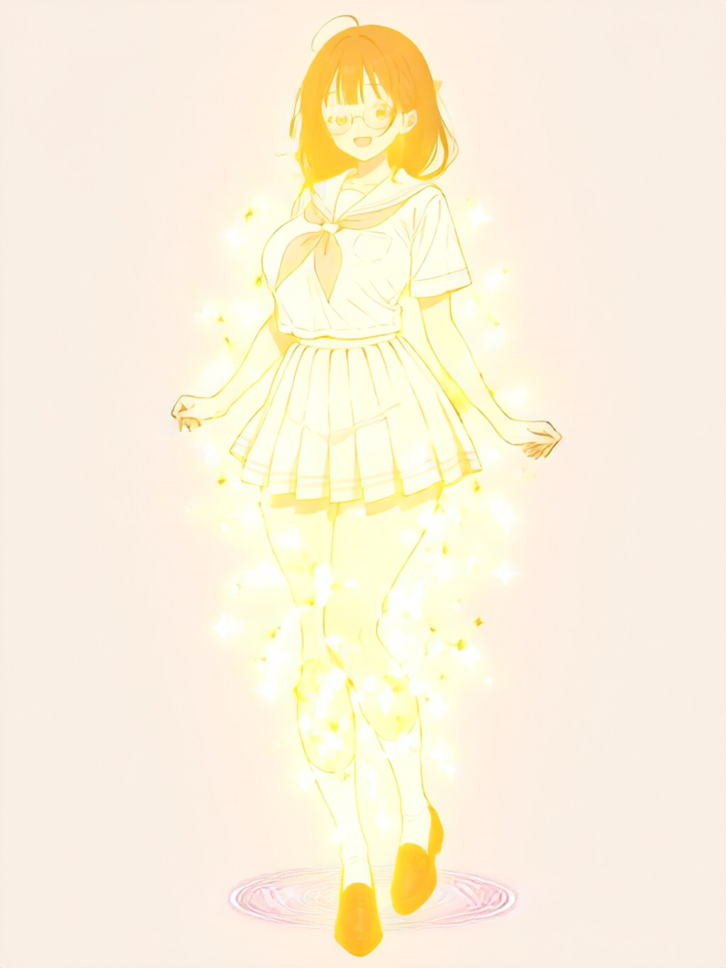 ラブリーチャージ！ドレスアップ！の全過程【パラパライラスト】