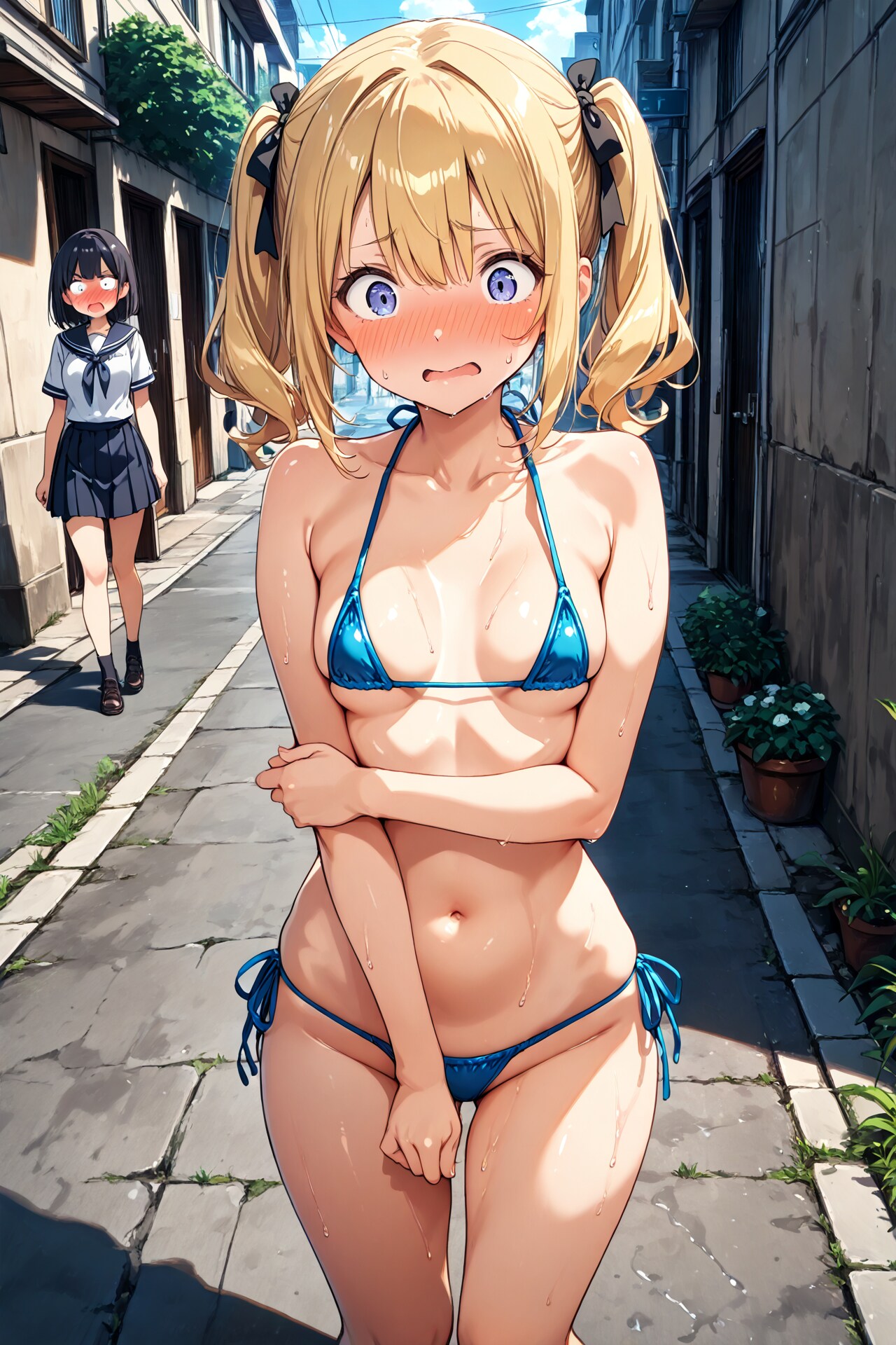 彼女に布の少ない水着を渡してみた(30)