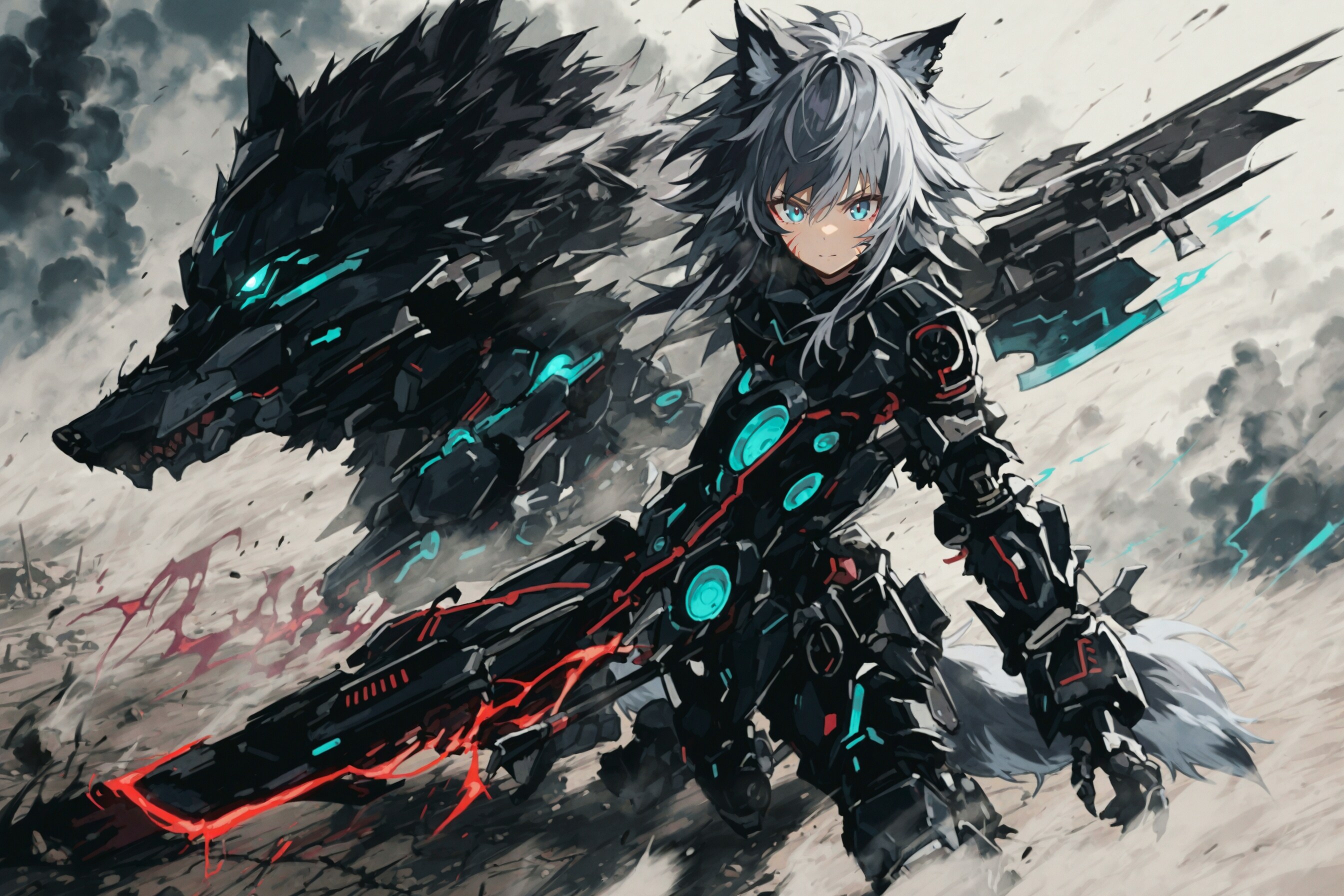 躍動蹂躙メカウルフガール