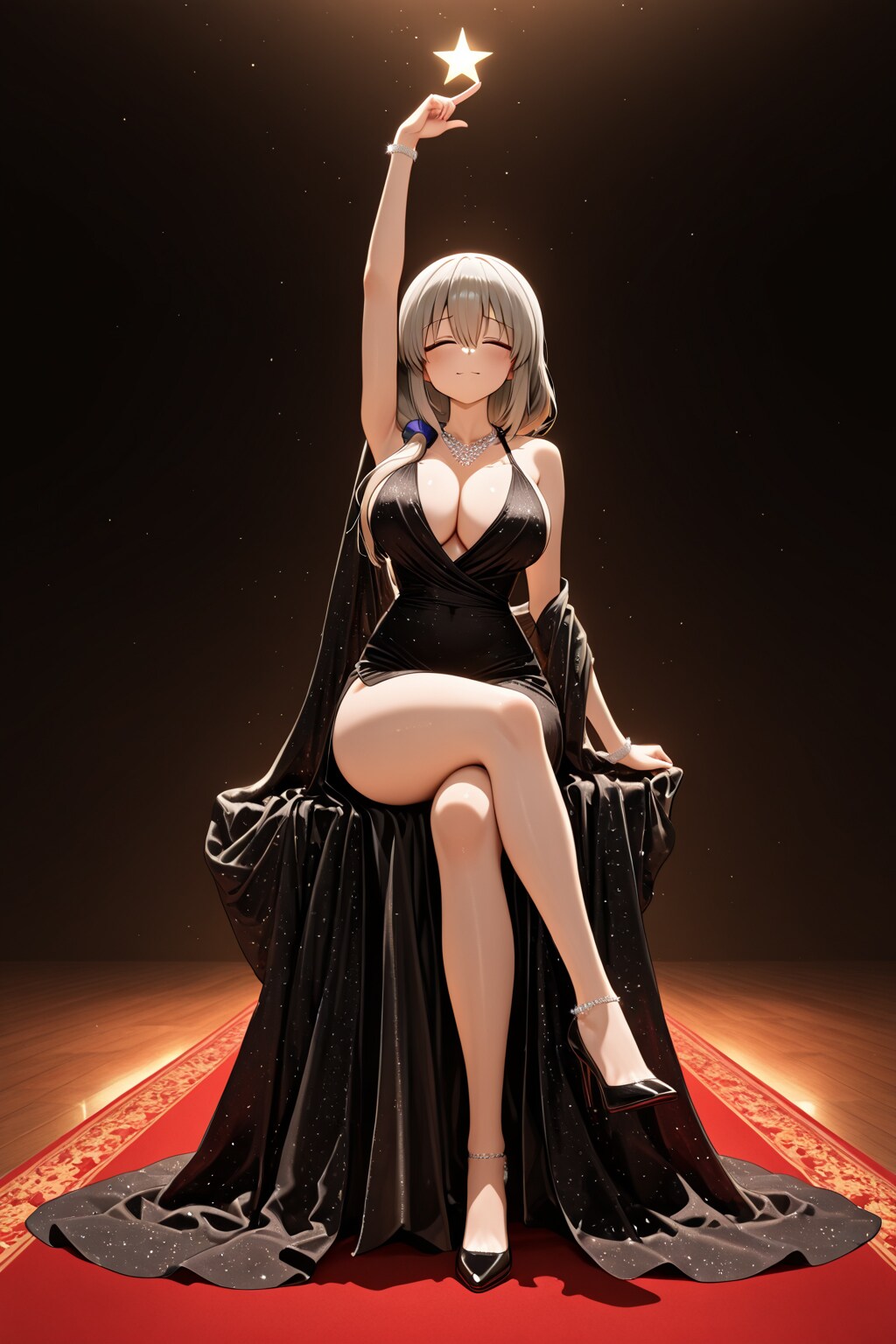 ドレス姿の宇〇〇さん