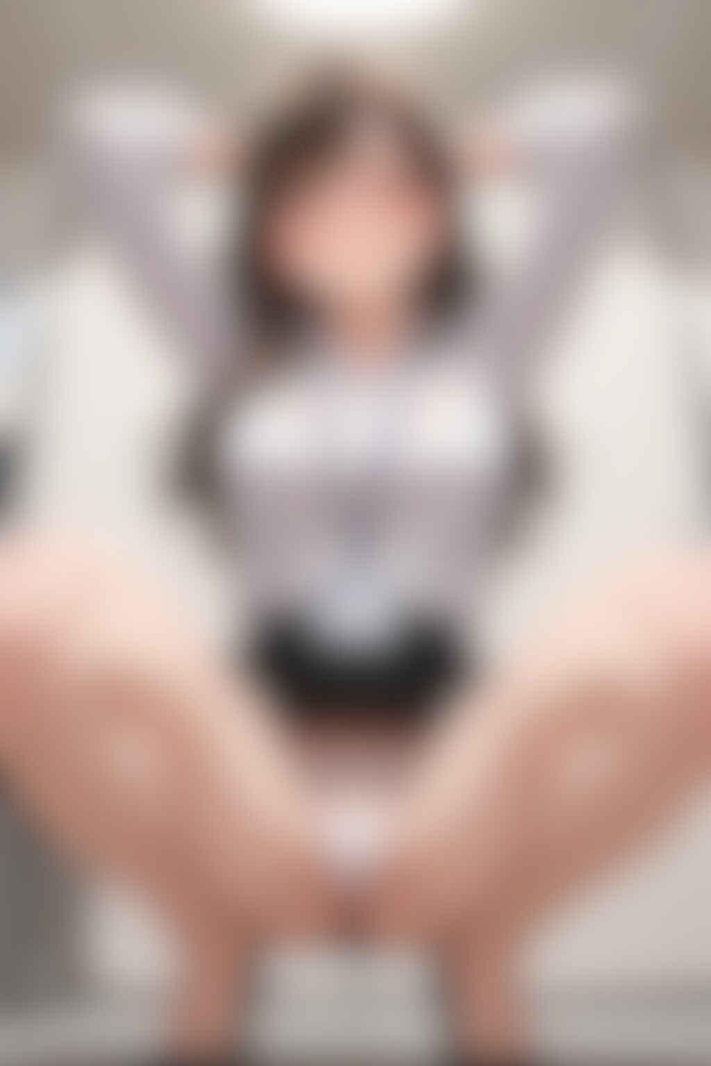 40枚:スクワットするOLのパンチラ