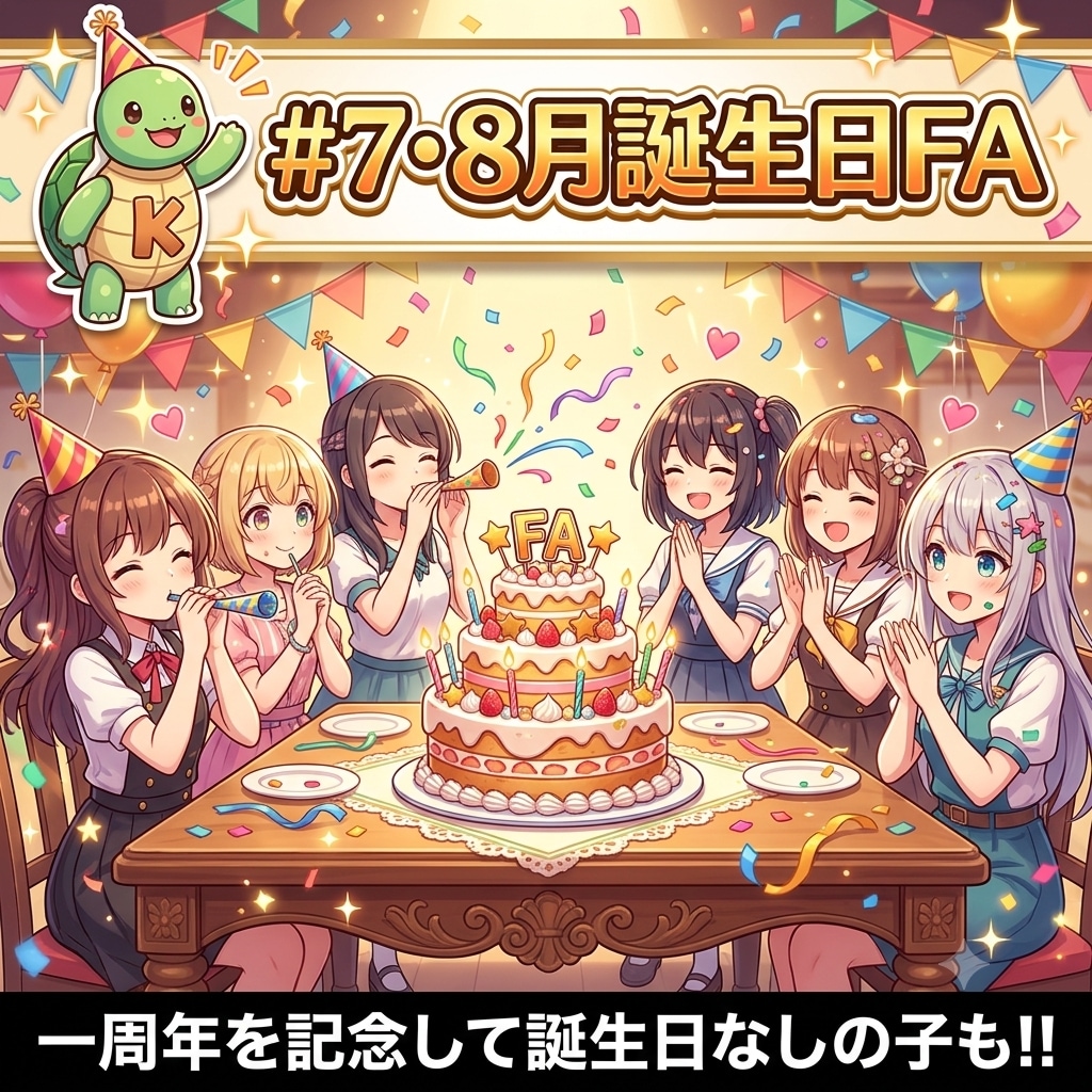 第六回 #7・8月誕生日FA